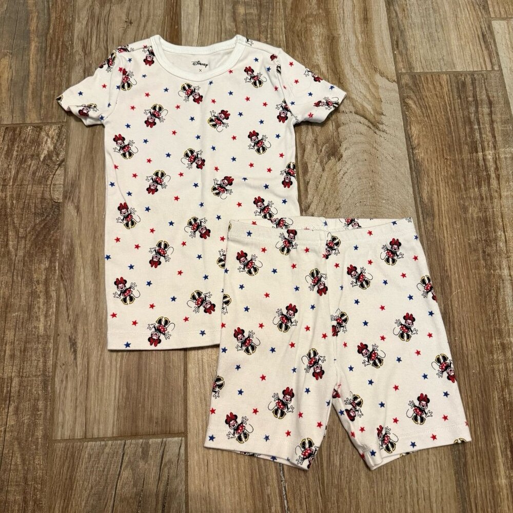 Janie and Jack Good Night Short Pajamas In Disney Minnie Mouse Star